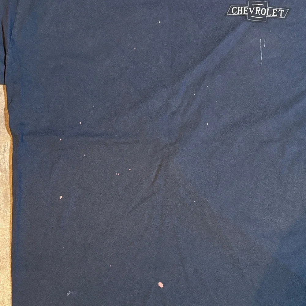 Sun Faded American Classic Chevrolet Navy Graphic Tee - Men Large - Picture 4 of 6